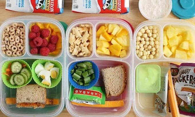 Healthy packed lunches